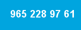 965 228 97 61 965 228 97 61